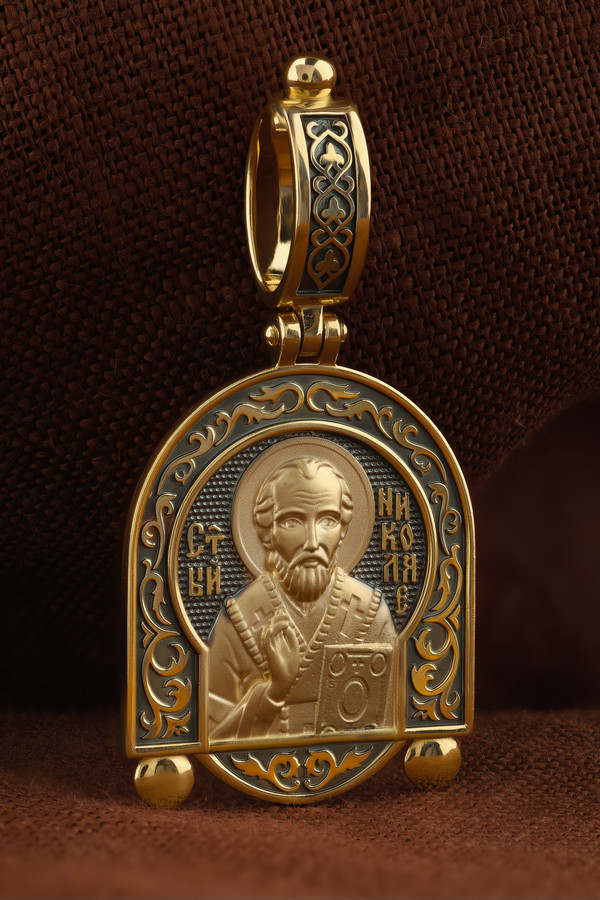 Образок из лимонного золота