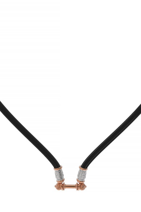 Шнурок шёлковый из золота c шёлковым шнурком