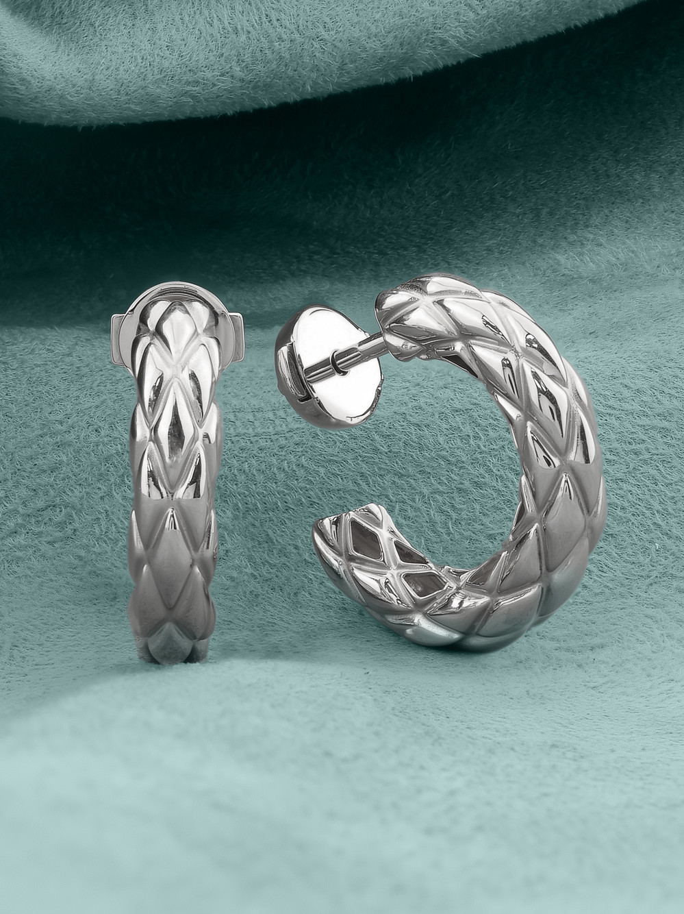 Серьги из белого золота