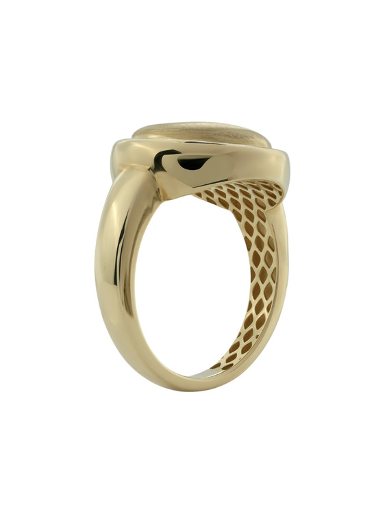 Кольцо из лимонного золота