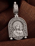 Образок из белого золота 585 пробы