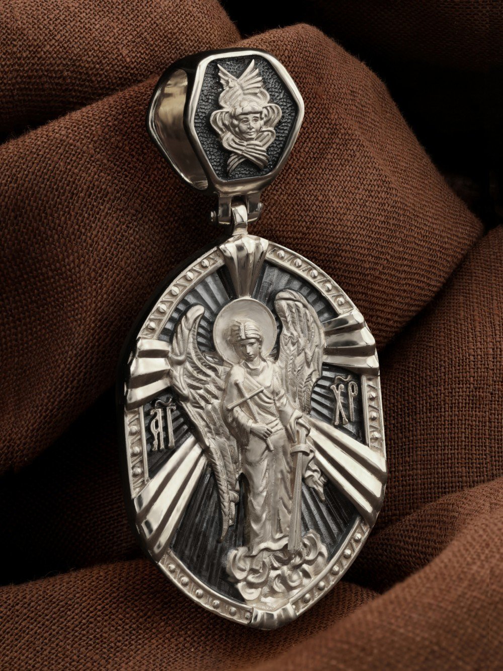 Образок из белого золота