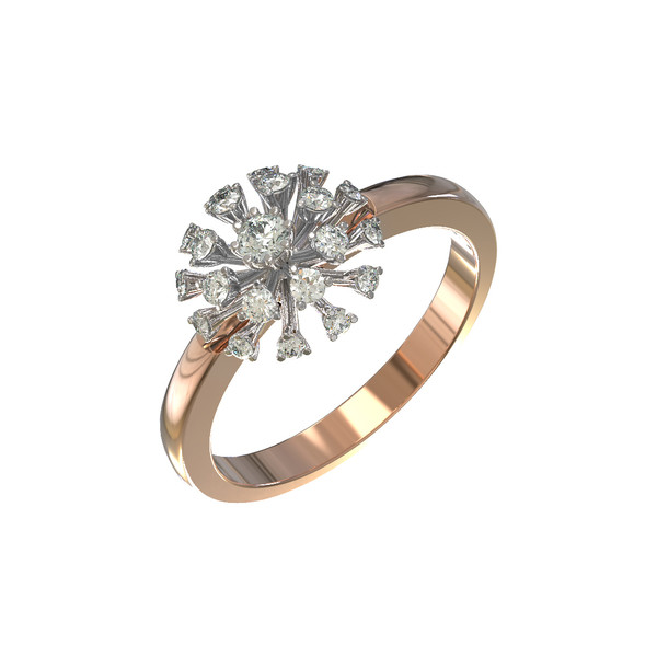 Кольцо из золота c бриллиантами