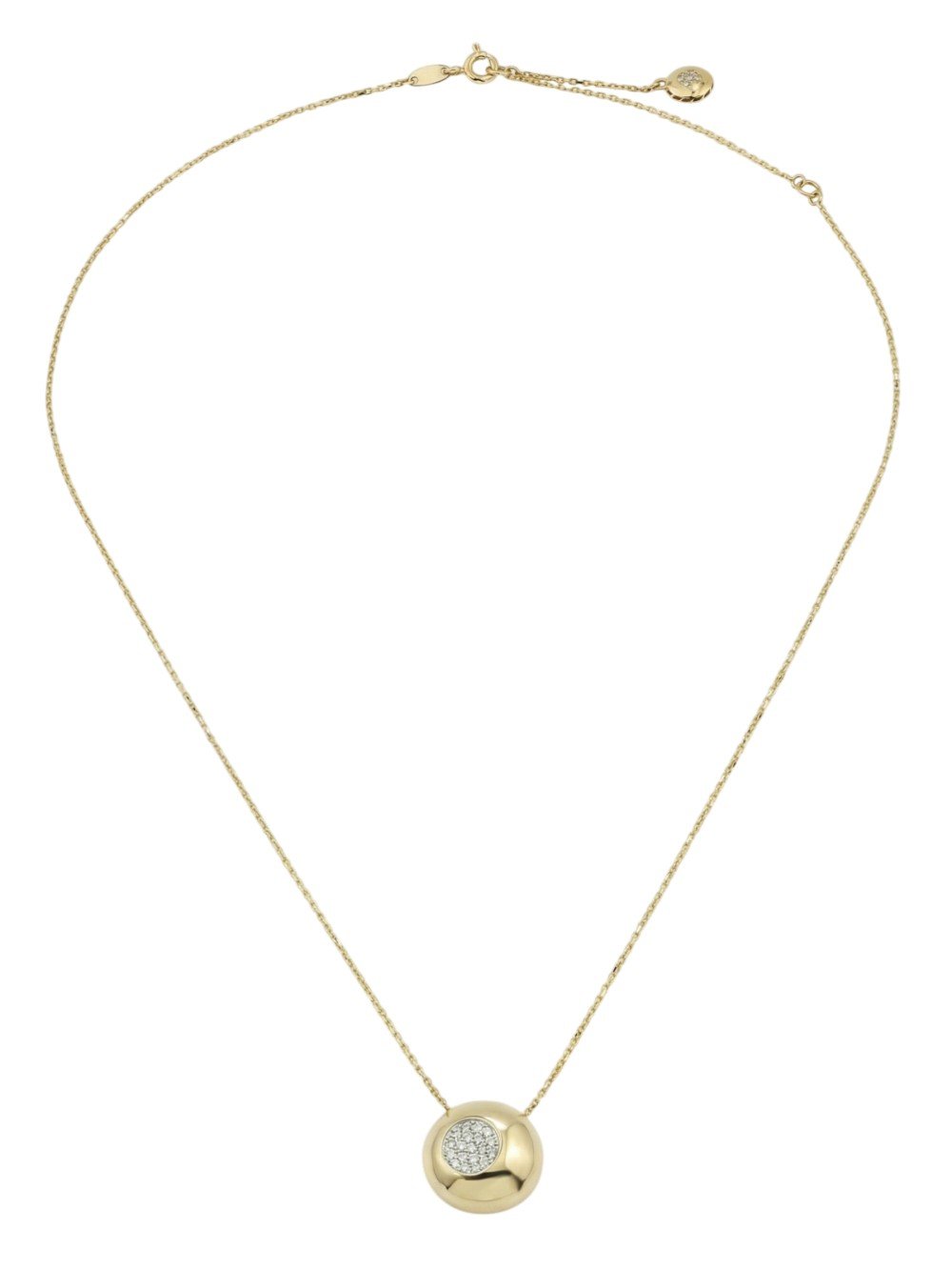 Колье из лимонного золота c бриллиантами