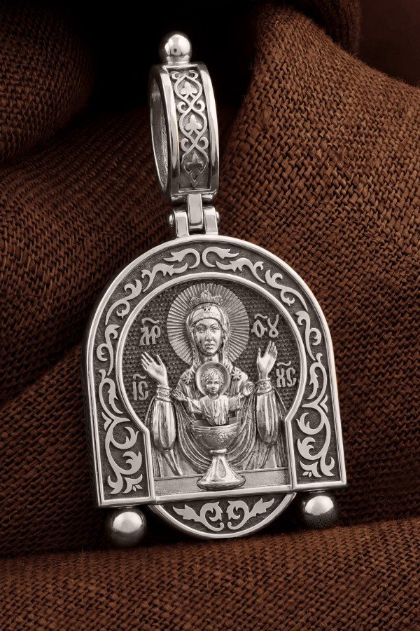 Образок из белого золота 585 пробы