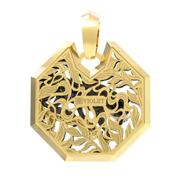 Подвеска из лимонного золота