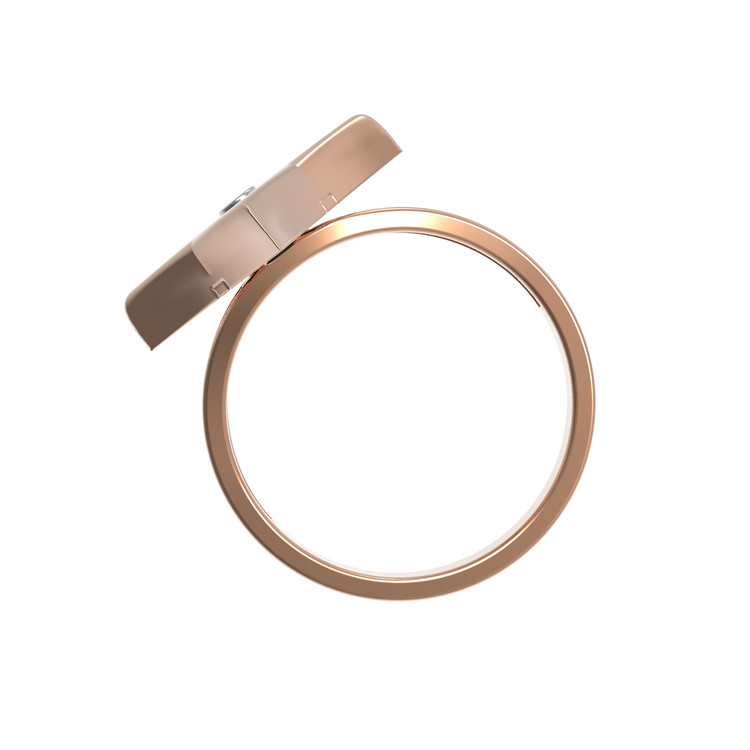 Кольцо из золота c бриллиантами и малахитом