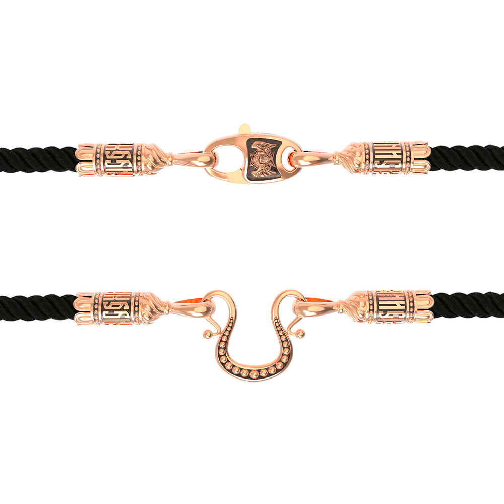 Шнурок шёлковый из золота c шёлковым шнурком