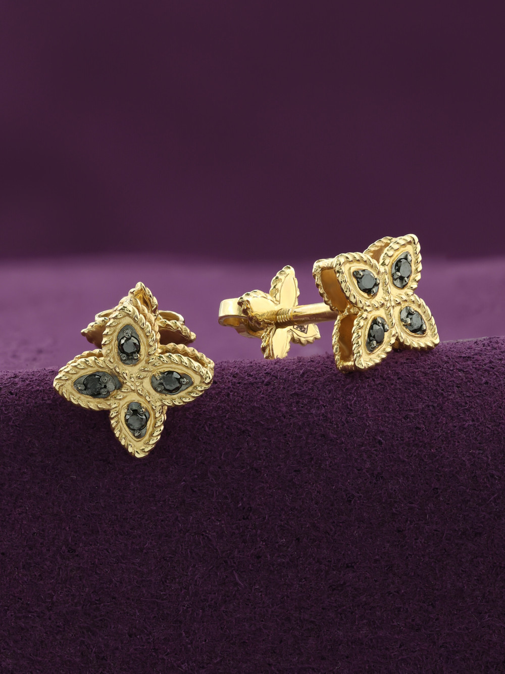 Серьги из лимонного золота c бриллиантами