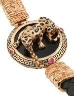 Браслет из золота 585 пробы c эмалью, шнурком, ониксом и рубином