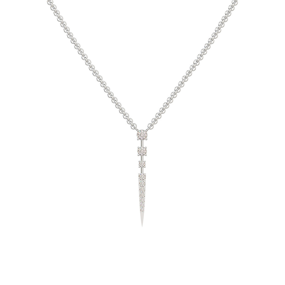 Колье из белого золота c бриллиантами