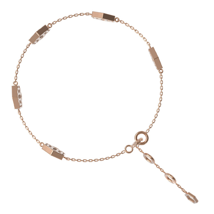 Браслет из золота c лазуритом и перламутром