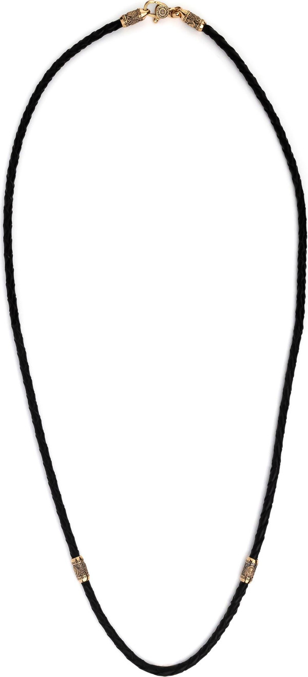 Шнурок кожаный из золота c кожаным шнурком