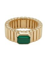 Кольцо из золота c малахитом