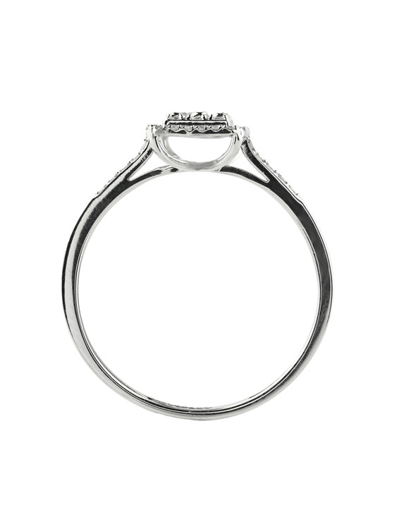 Кольцо из белого золота c бриллиантами