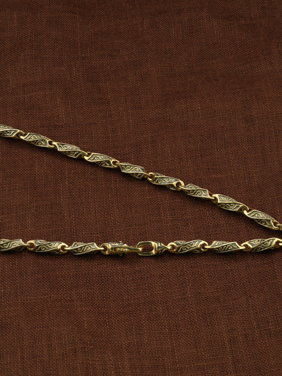 Цепь из лимонного золота