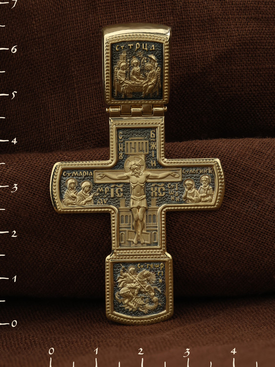 Крест из лимонного золота