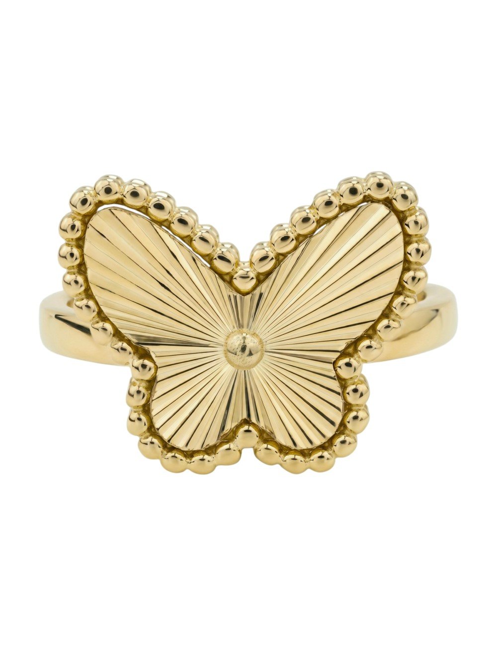 Кольцо из лимонного золота c рубином