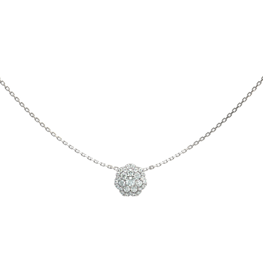 Колье из белого золота c бриллиантами