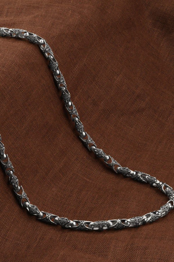 Цепь из белого золота