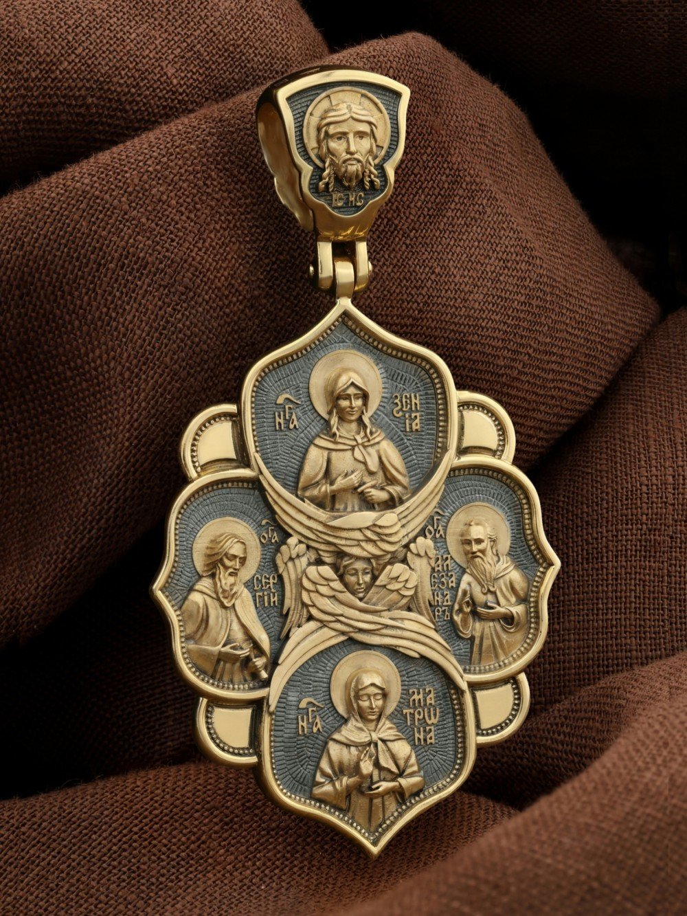 Образок из лимонного золота