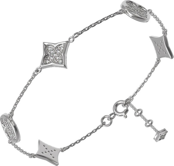 Браслет из белого золота c бриллиантами