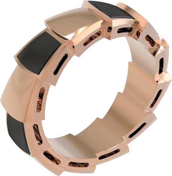 Кольцо из золота c ониксом