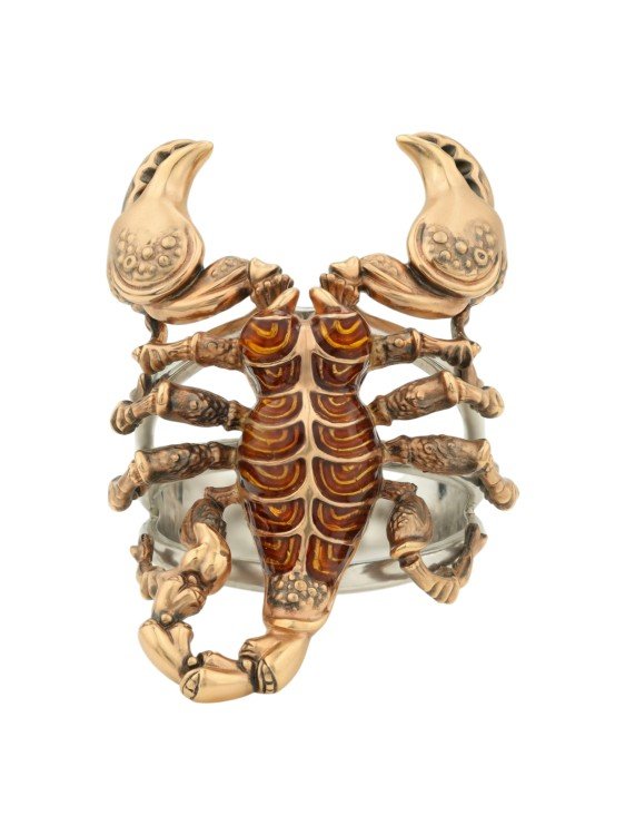 Кольцо из золота c эмаль