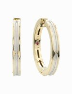 Серьги из лимонного золота c рубином