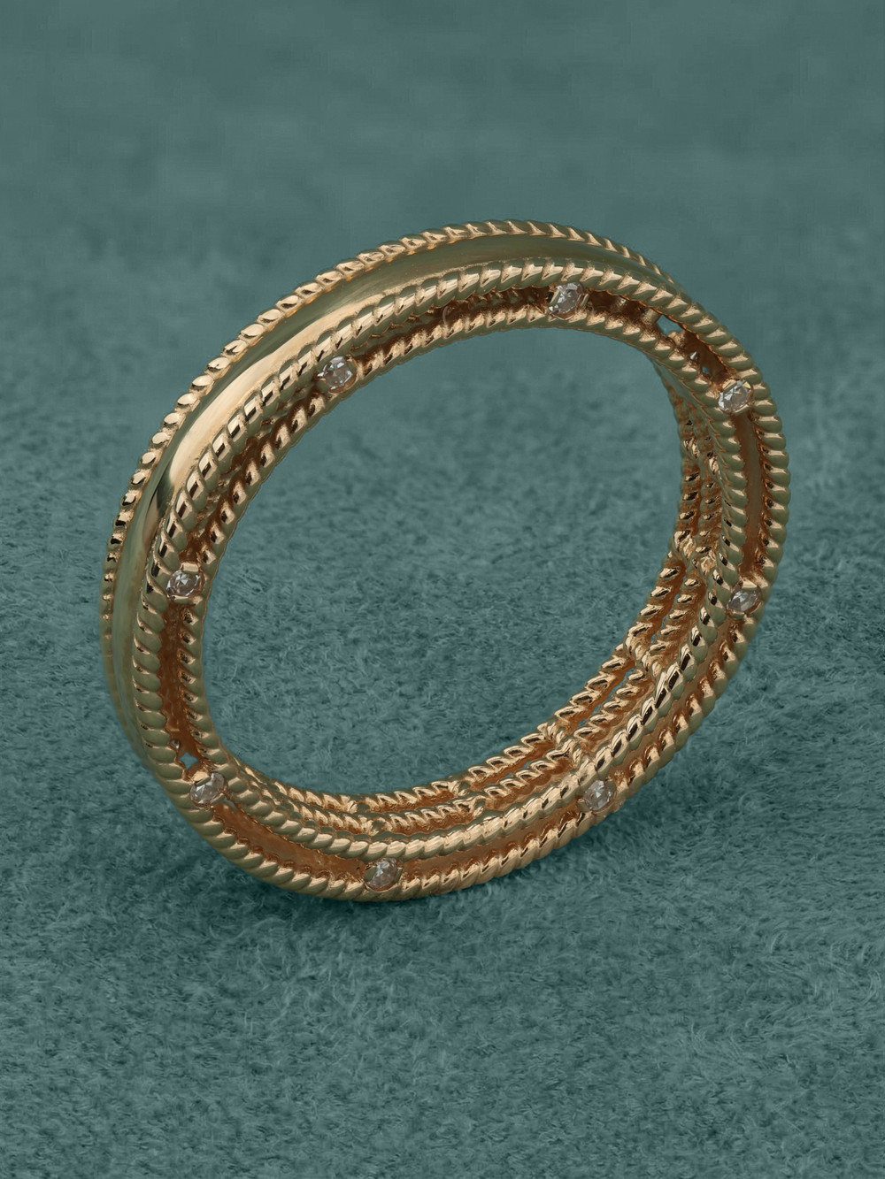 Кольцо из золота c бриллиантами