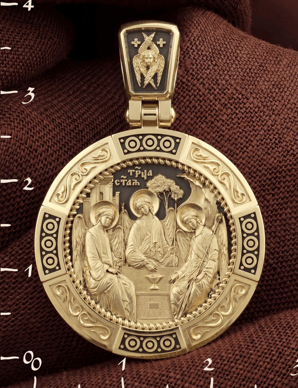 Образок из лимонного золота