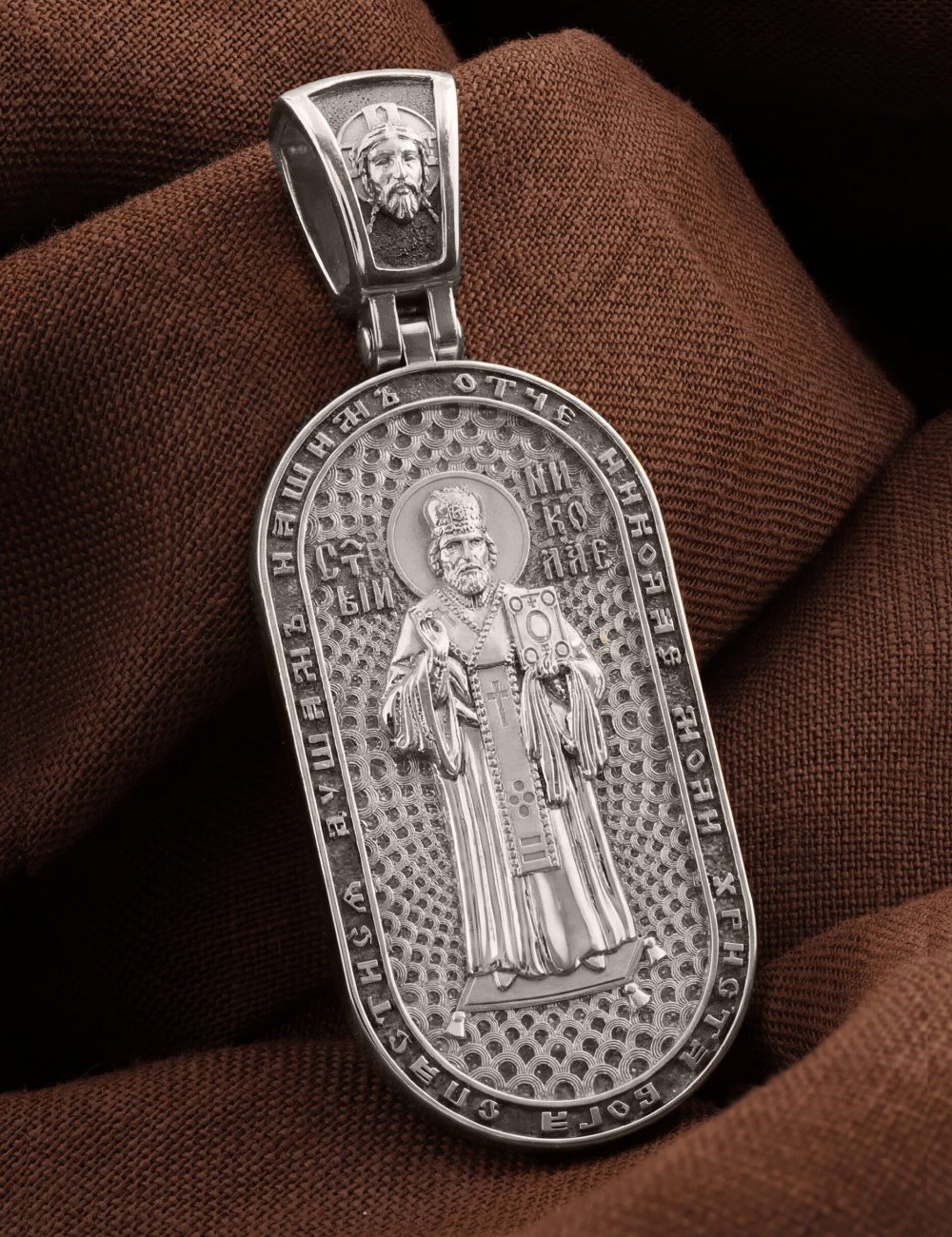 Образок из белого золота