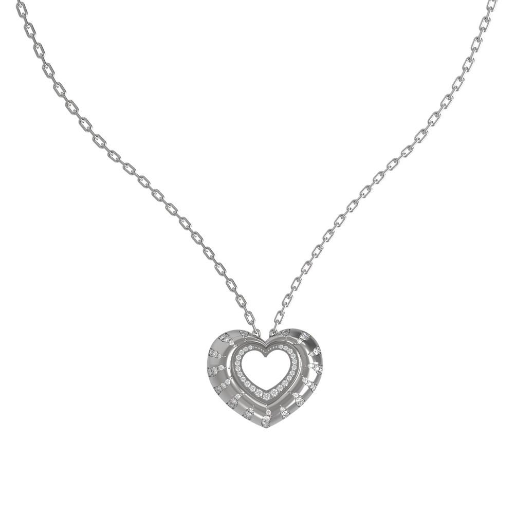 Колье из белого золота c бриллиантами