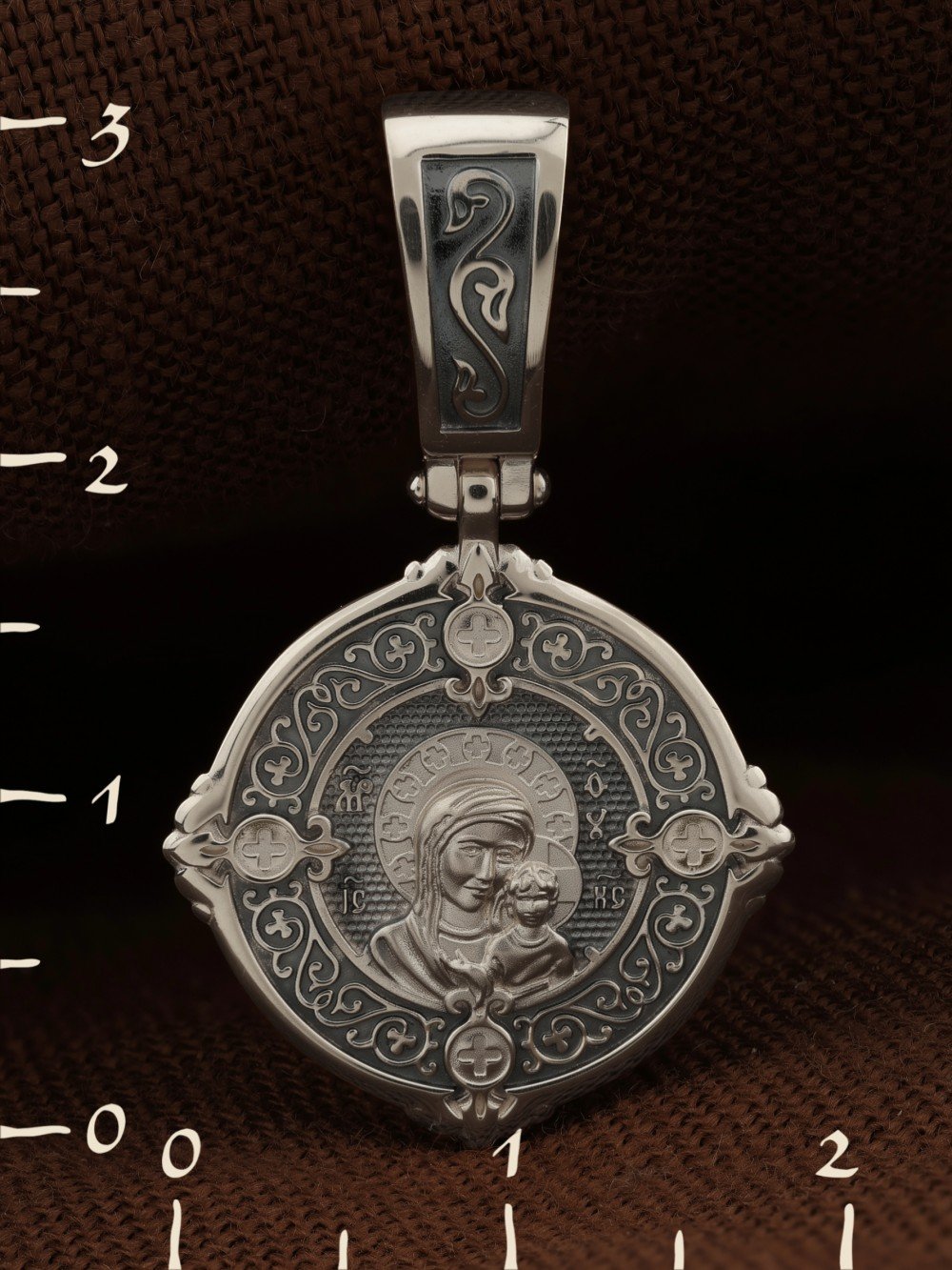 Образок из белого золота