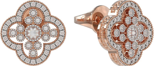 Серьги из золота c бриллиантами