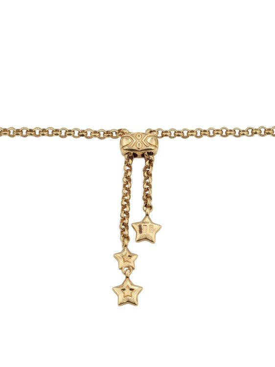 Колье из золота c ониксом и перламутром