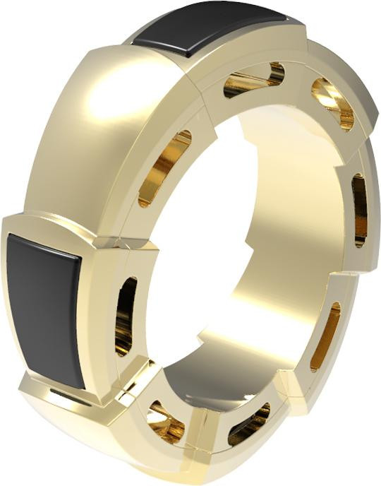 Подвеска из лимонного золота c ониксом