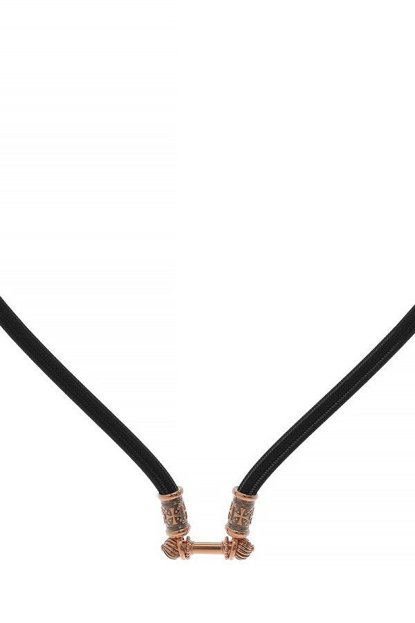 Шнурок шёлковый из золота c шёлковым шнурком