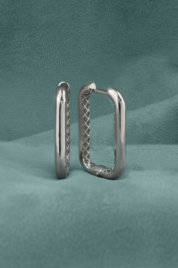 Серьги из белого золота