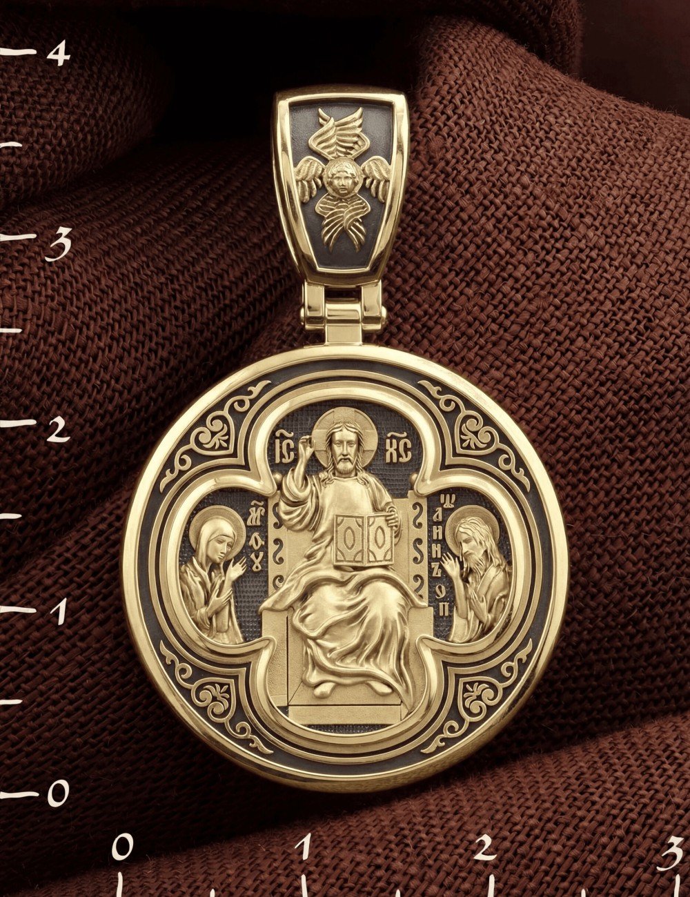 Образок из лимонного золота