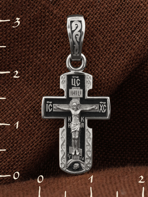 Крест из белого золота