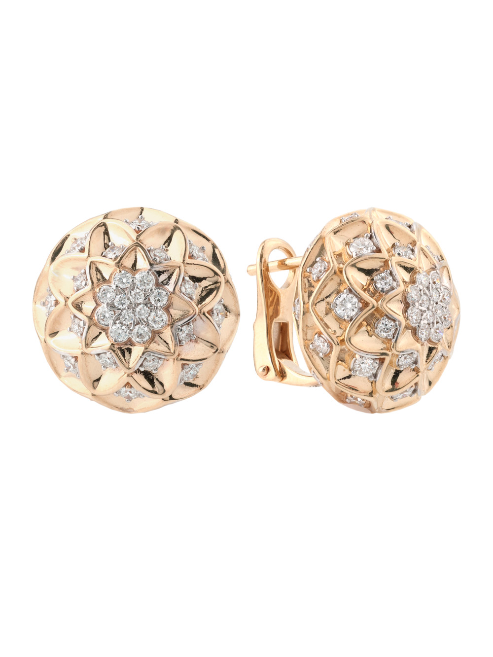 Серьги из золота c бриллиантами