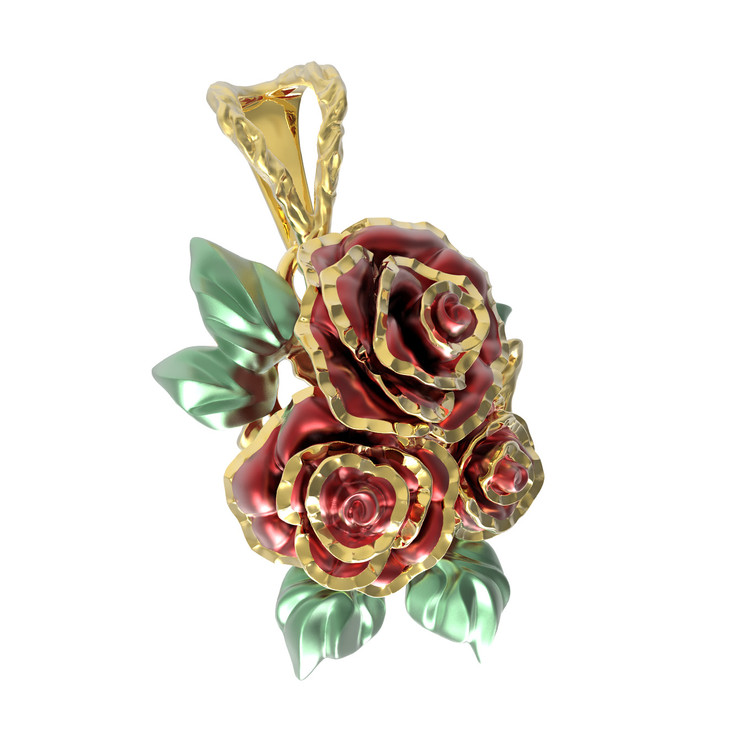 Подвеска из лимонного золота