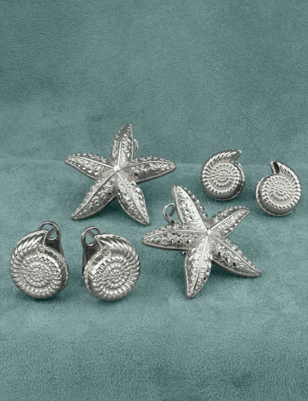 Серьги из белого золота