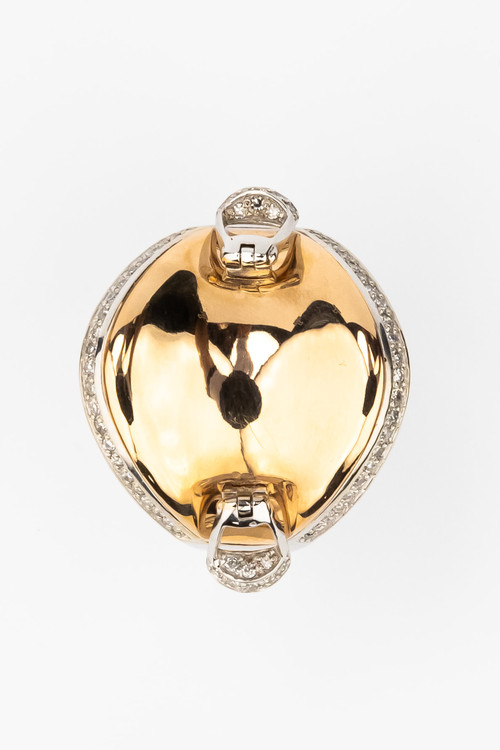 Кольцо из белого золота c бриллиантами