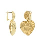 Серьги из лимонного золота