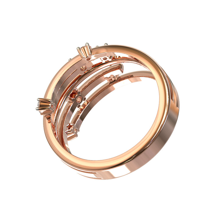 Кольцо из золота c бриллиантами