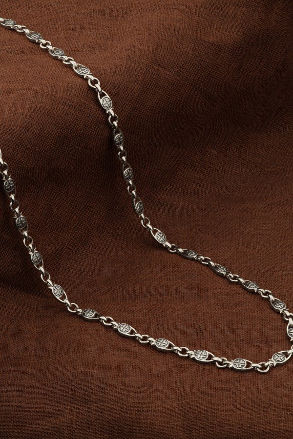 Цепь из белого золота 585 пробы