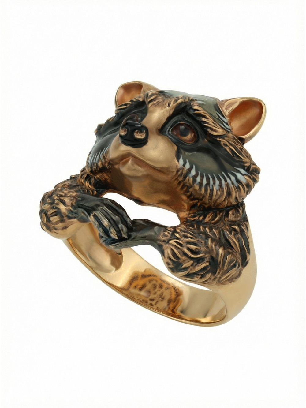 Кольцо из золота c эмаль