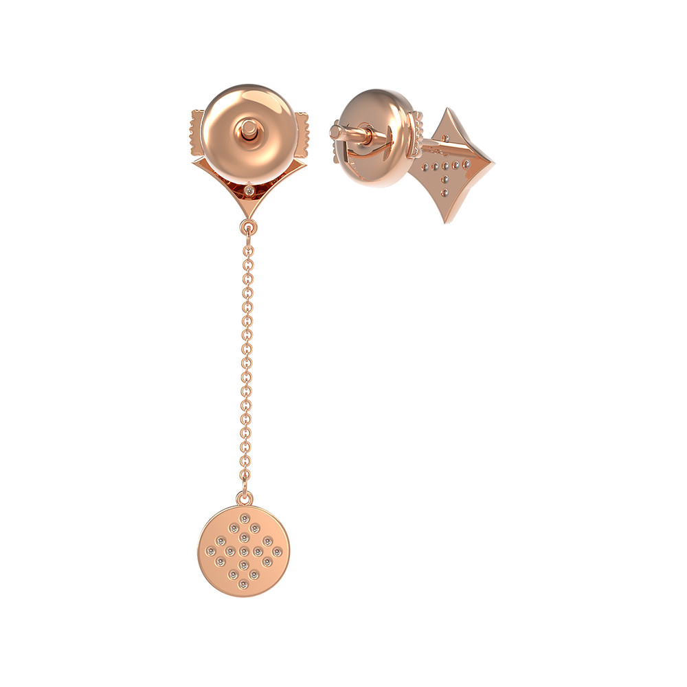 Серьги из золота c бриллиантами